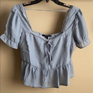 NWT Forever 21 Puff-Sleeve Blouse